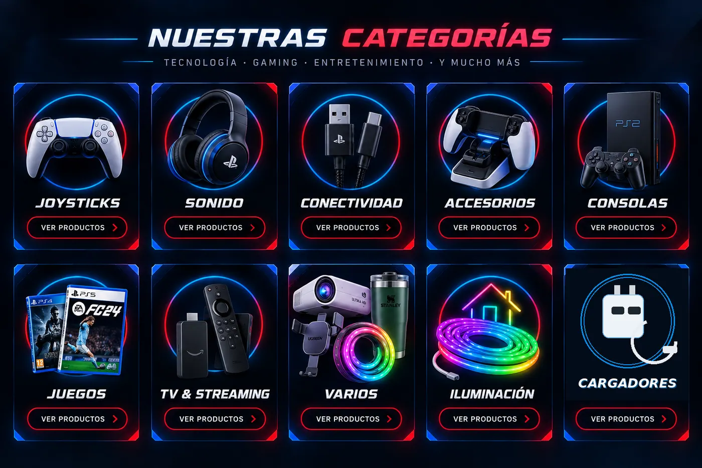 Nuestras categorías Pasaje Juegos